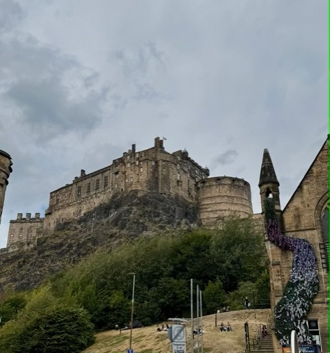 Edinburgh Castle, photographed by Connie
